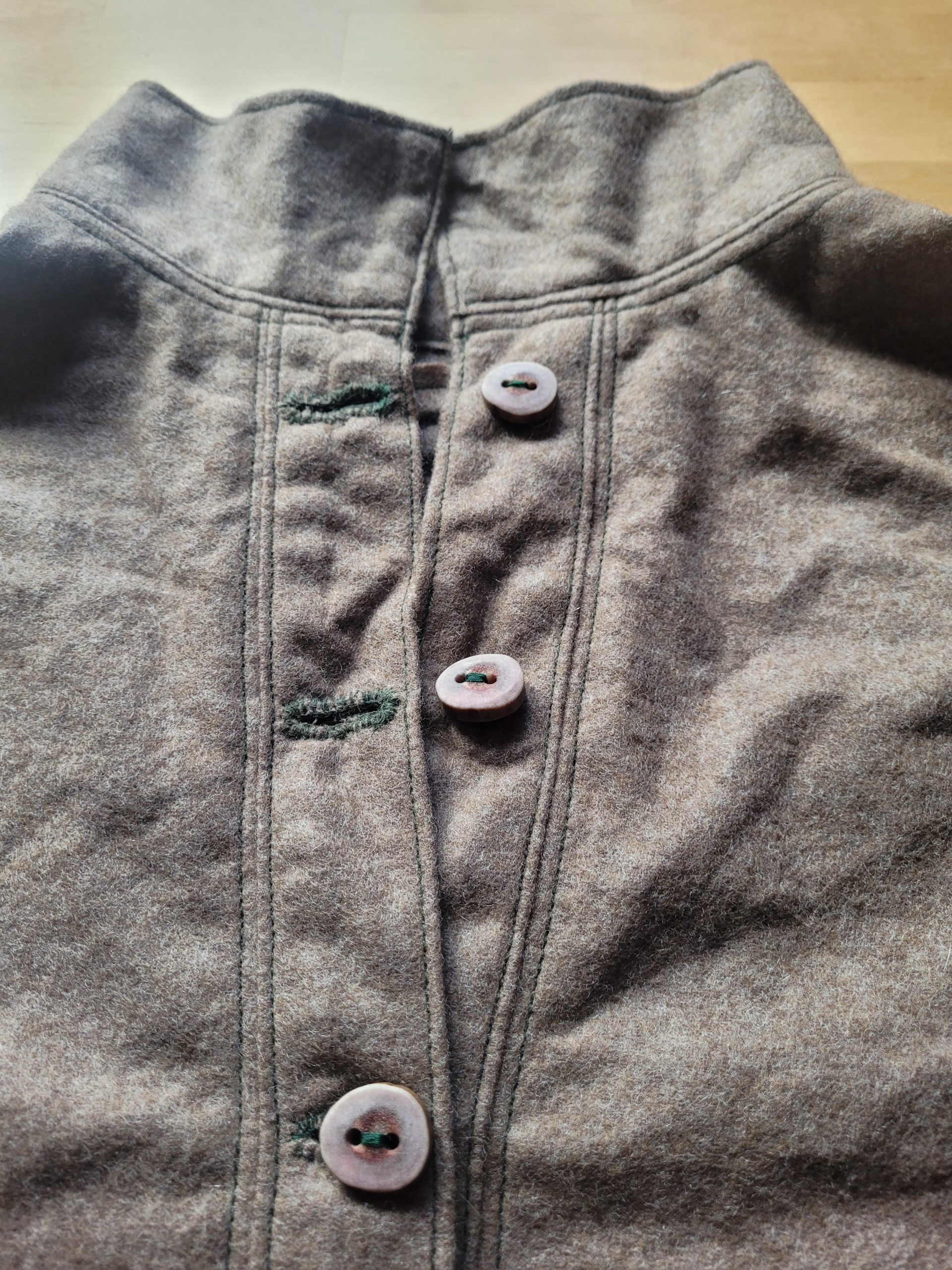 Half button front